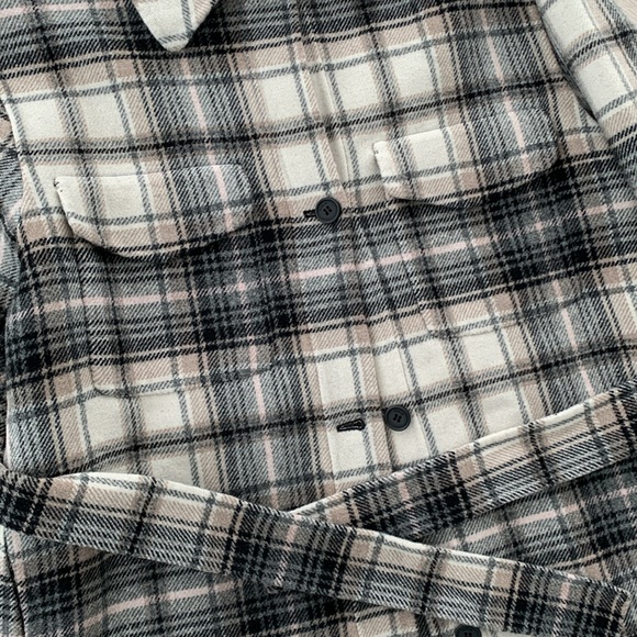 🔥❤️🔥MAJE Gavinima check-print Plaid Wool Blend Shirt Jacket size S🔥❤️🔥 - Picture 10 of 14